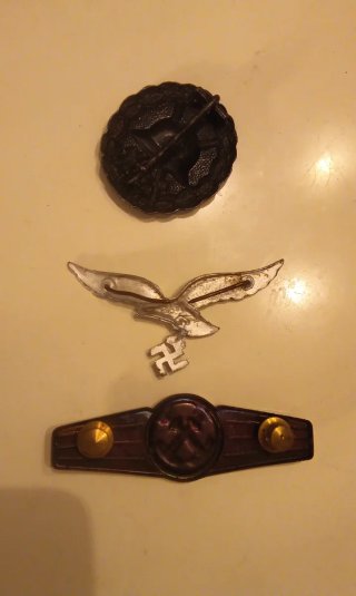 Insignias militares alemanas (3 piezas)