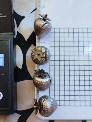 Poggia posate vintage fragole silver