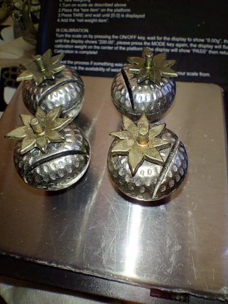 Poggia posate vintage fragole silver