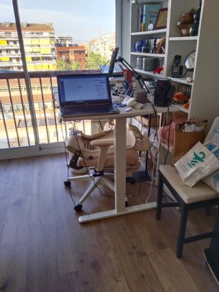 Silla Oficina Ergonómica FLEXISPOT Plegable Blanca