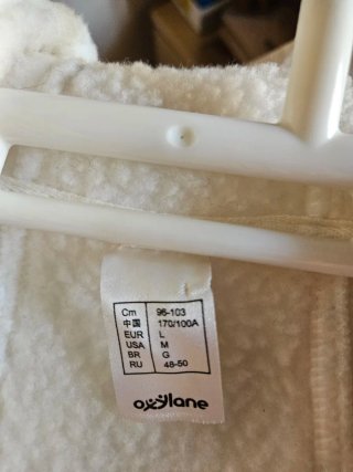 Polar mujer Quechua blanco talla L. Sin usar.