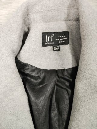 Abrigo formal gris Zara Talla M
