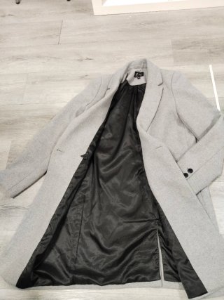 Abrigo formal gris Zara Talla M