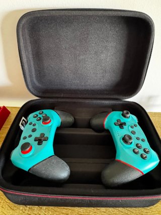 2 Mandos Nintendo Switch Azul + maleta ORIGINAL