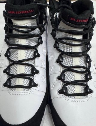 Jordan Air Retro 9 Negro Blanco