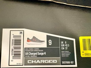 Zapatillas Under Armour Nuevas Gris/Rojo