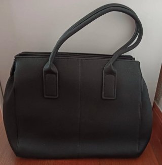 Bolso Negro Ejecutivo estilo Shopper