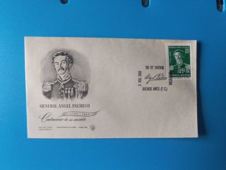 Sobre Filatélico General Ángel Pacheco