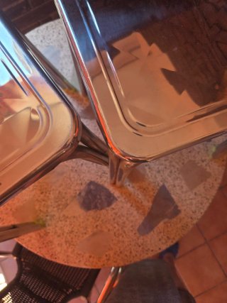 2 Taburetes Metal 46cm Alto 10 euros cada uno