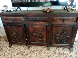 Conjunto de muebles y regalo esquinera y baul