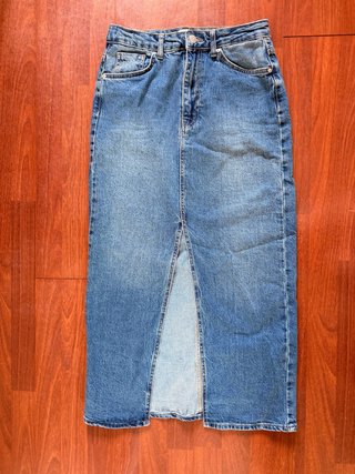Falda vaquera larga Pull&Bear