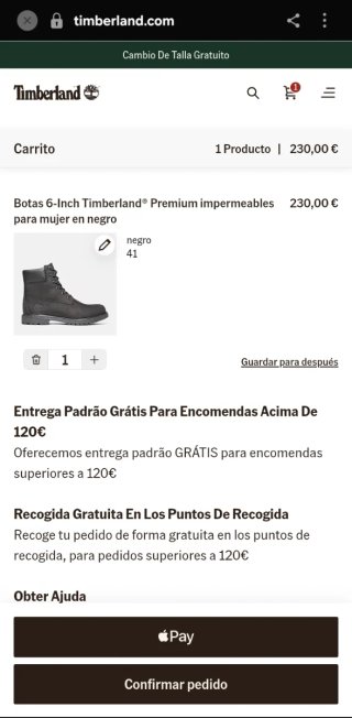 Botas Timberland Negras Talla 41