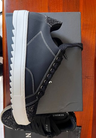 Scarpe Numeris glitter nere