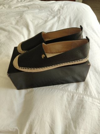 Alpargatas Ralph Lauren Negras Talla 39.