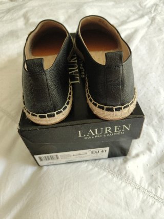 Alpargatas Ralph Lauren Negras Talla 39.
