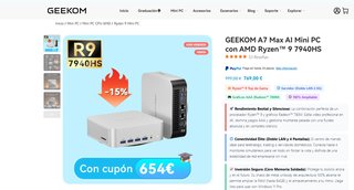 MINI PC GEEKOM A7 MAX 16GB 1TB