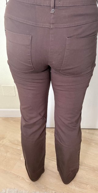 Pantalón Kiabi Mujer Marrón Talla 42 Nuevo