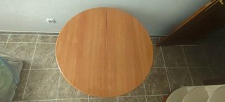 Mesa redonda extensible madera