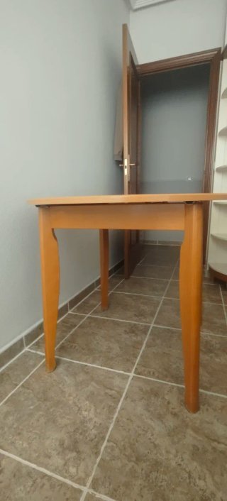 Mesa redonda extensible madera
