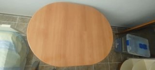 Mesa redonda extensible madera
