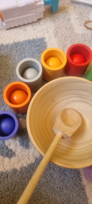 Juego Montessori Colores y Bolas