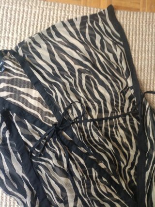 Bata kimono estampado cebra talla única