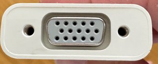 Adattatore Mini DisplayPort a VGA Bianco