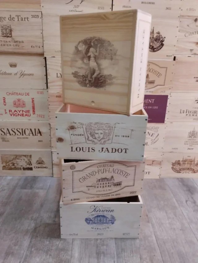 5 Cajas de Madera decoración.