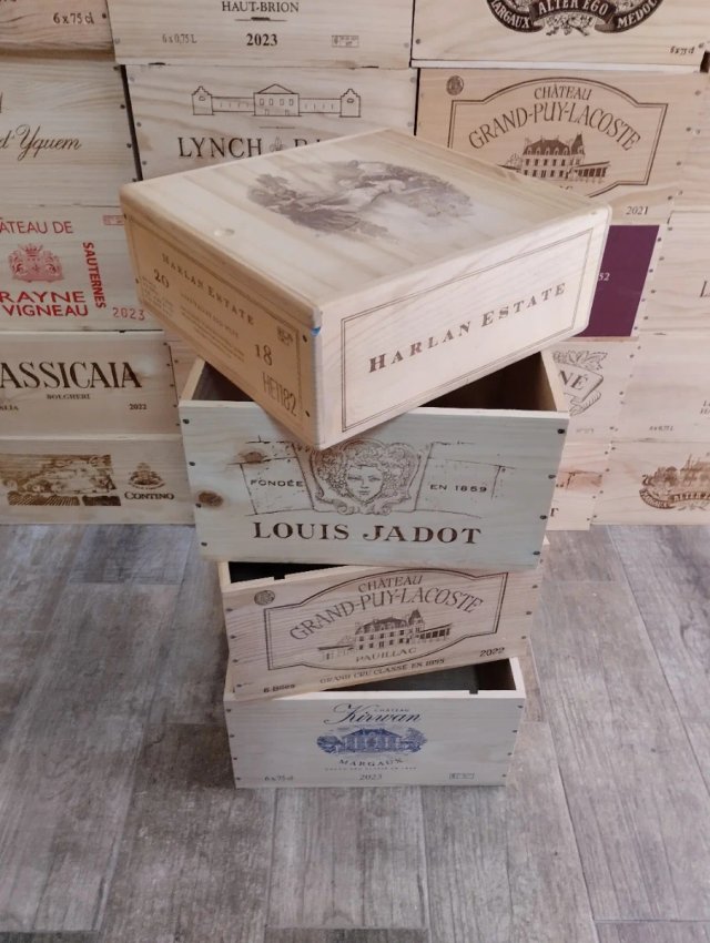 5 Cajas de Madera decoración.