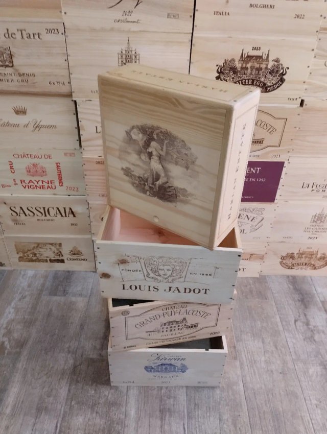 5 Cajas de Madera decoración.