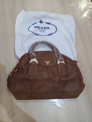 Bolso Prada Marrón Piel Texturizada