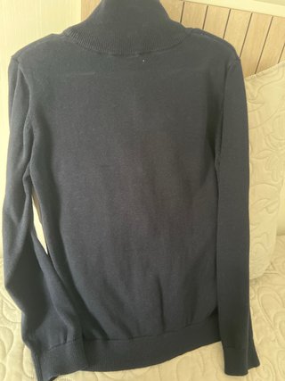 Chaqueta de punto azul marino para niño 9-10 años