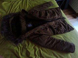 Parka Superdry Everest Edition Negra/Marrón Talla