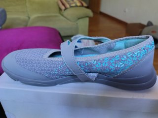 Bailarinas Newfeel Gris Azul Talla 39