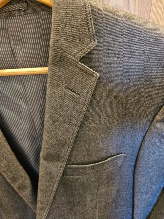 Americana casual gris oscuro