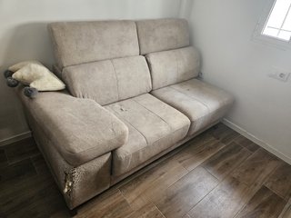 Sofá de 2 plazas beige
