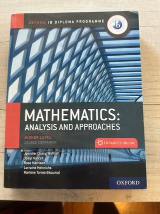 Mathematics: Analysis and Approaches : Higher L...