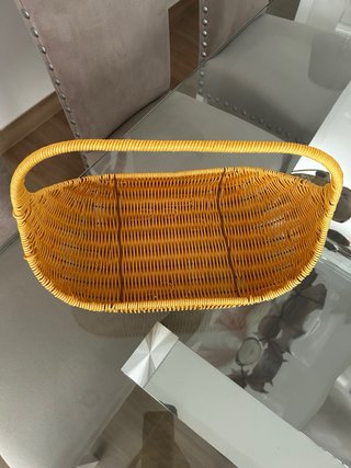 Cesta efecto mimbre
