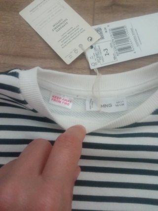 Sudadera niña rayas marineras  2-3 años.