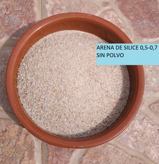 Arena de sílice para acuario pecera
