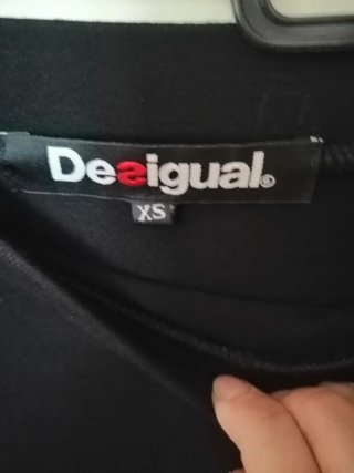 Falda Desigual Negra Estampada
