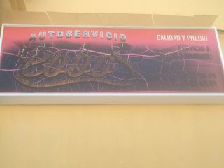 Cartel para negocio. Con luces 1,60x60 cm