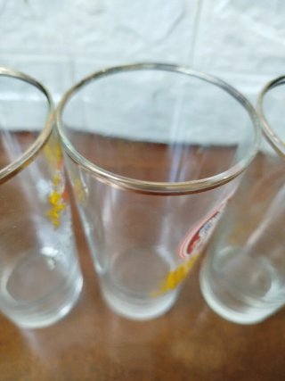 4 Vasos Colección Kur-Pils, Schloßbrau, Kronenbour
