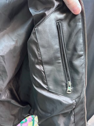Chaqueta efecto piel Celio Negra