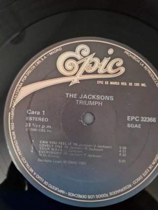 The Jacksons Triumph Disco Vinilo