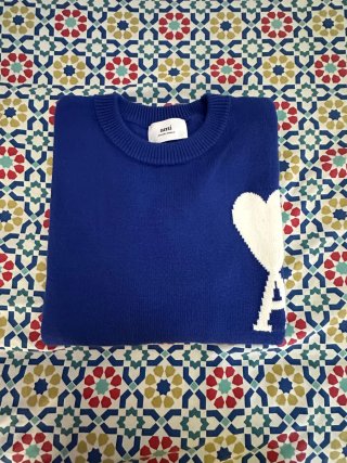 Jersey Ami Paris Corazón A Azul Talla S
