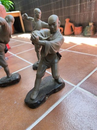 Figuras cerámica Tai Chi artesanales