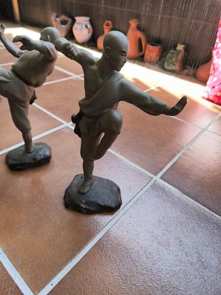 Figuras cerámica Tai Chi artesanales