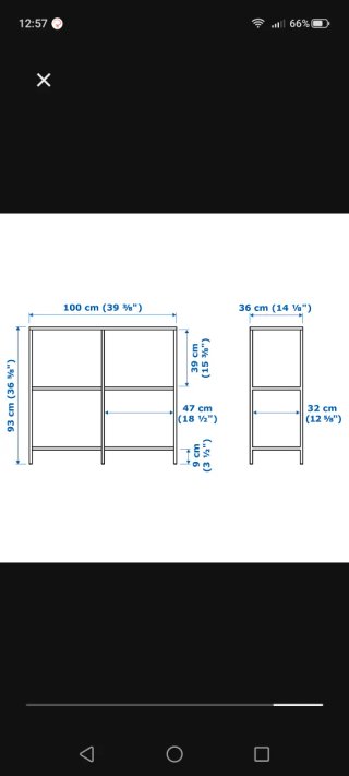 Estantería IKEA VITTSJÖ Negra y Transparente