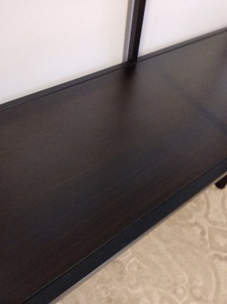 Estantería IKEA VITTSJÖ Negra y Transparente